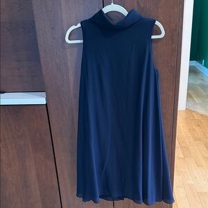 Elegant Navy Sleeveless Dress